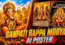 Vinayagar Chaturthi AI banner poster created with Gemini using a personal photo