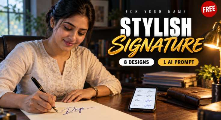 Stylish Signature for Your Name: 8 Free and Easy AI Designs
